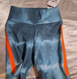 nike blue tights size small and xs nwt